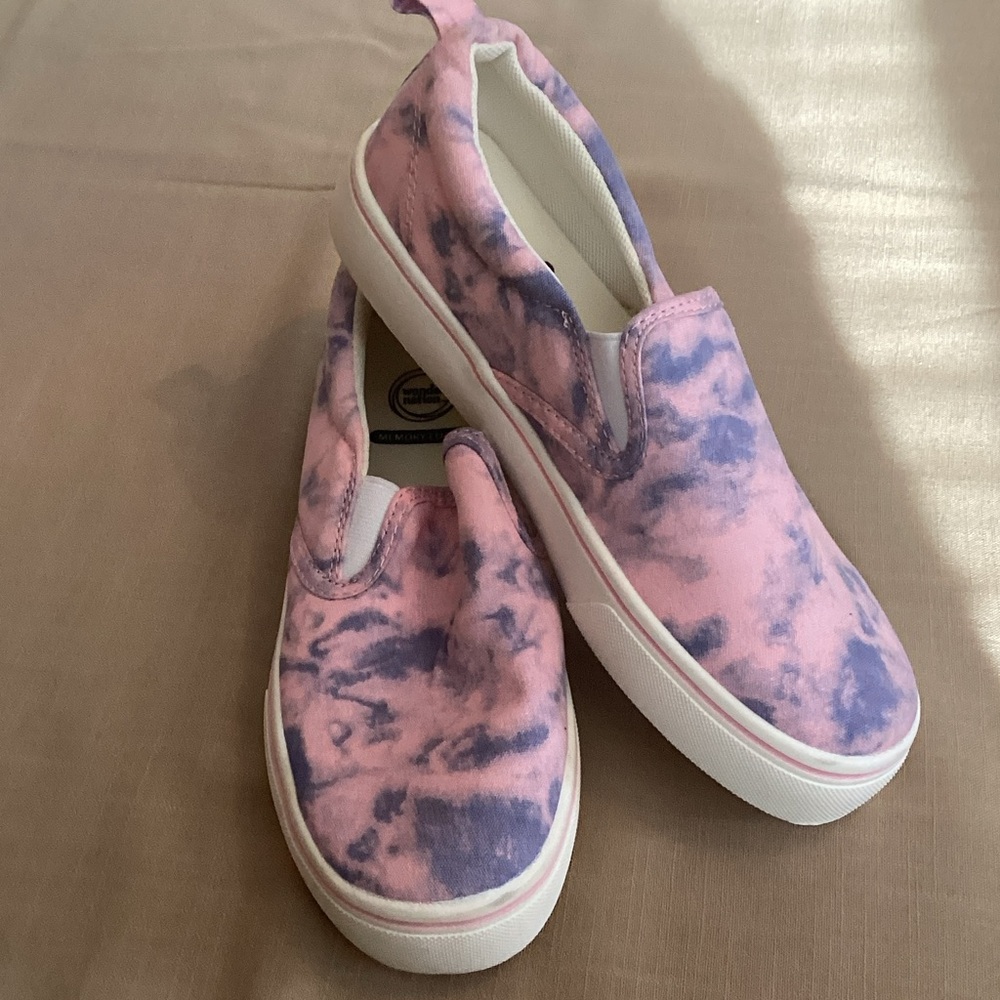 NWOT Wonder Nation Pink and Purple Kids Slip-On Sneakers
